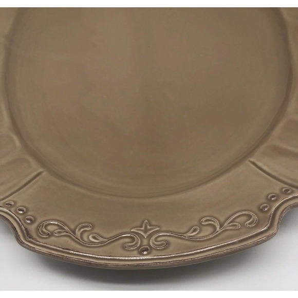 Tabletops Gallery 15" Le Provence Oval Serving Platter French Country Plate A1 - Picture 6 of 7